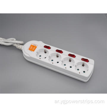 yss 4/5/6-outlet قطاع الطاقة الألماني مع مفاتيح فردية